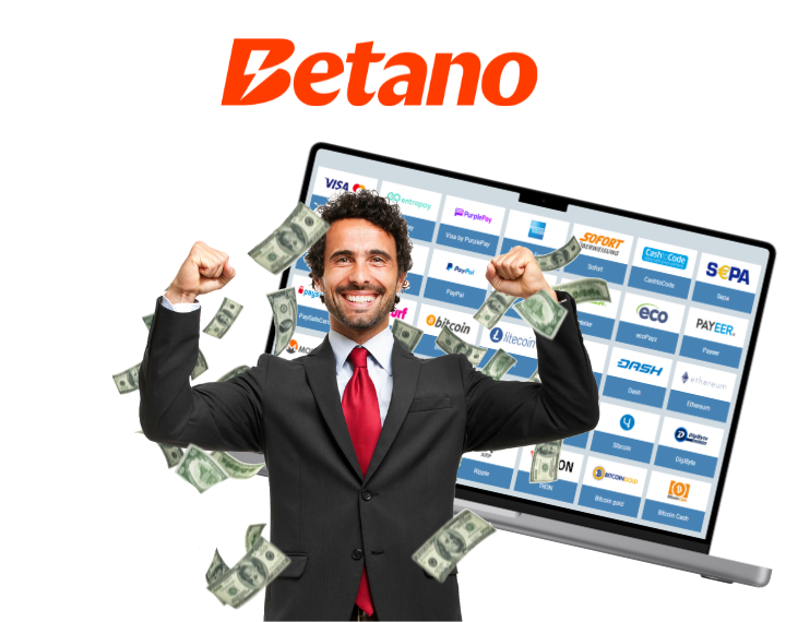 Deposit and withdrawals options at Betano